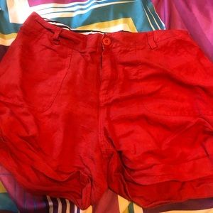 Red shorts